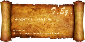 Tengerdi Szelim névjegykártya